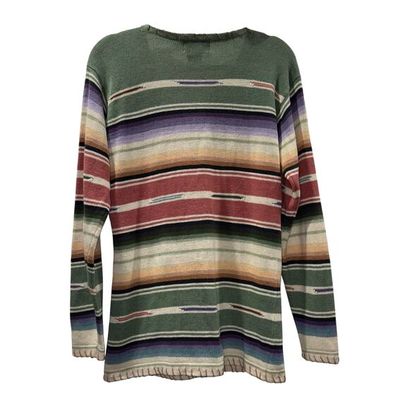 Ralph Lauren Country 90s Vintage Rare Western Aztec Southwest Sweater Cardigan - Picture 2 of 15